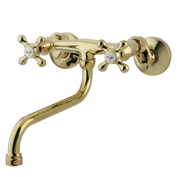 KS215PB Adjustable Center Wall Mount Bathroom Faucet